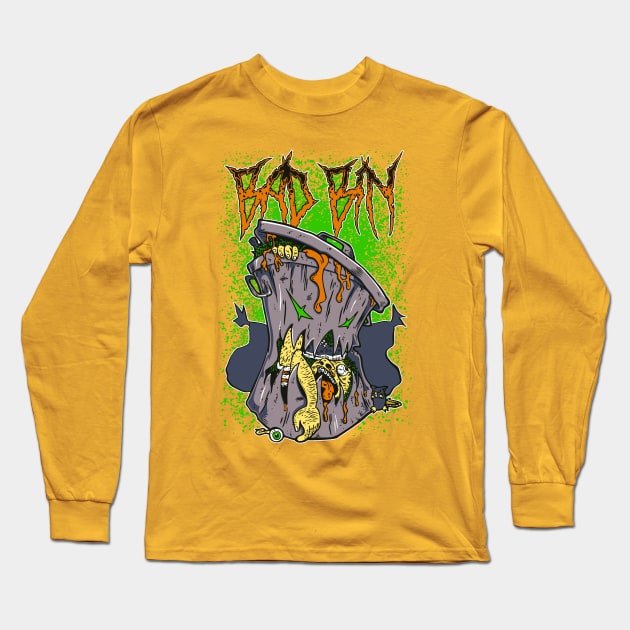 Bad Bin Creature Long Sleeve T-Shirt by Benoeaves